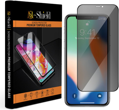 MS-Shield Tempered Glass Guard for Apple iPhone X(Pack of 1)