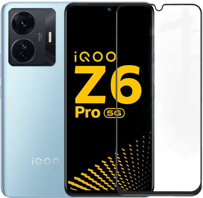 COVJ Tempered Glass Guard for iQOO Z6 Pro 5G Screen Glass Edge-to-Edge 6D Screen Protector With Installation Kit(Pack of 1)