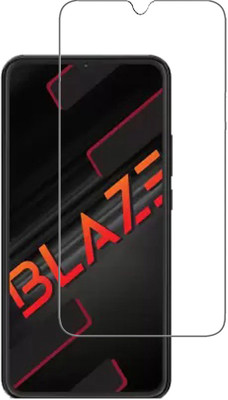 INFINITYWORLD Tempered Glass Guard for Lava Blaze(Pack of 1)