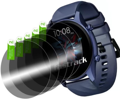 KHWABEEDA Tempered Glass Guard for FASTRACK OPTIMUS 1.43 SMART WATCH TEMPERED GLASS ( PACK OF 5)(Pack of 5)