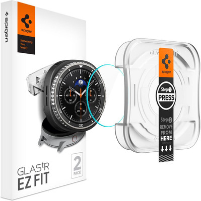 Spigen Tempered Glass Guard for Galaxy Watch8 Classic(Pack of 2)