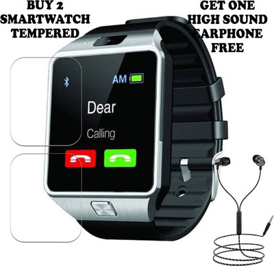 SOMTONE Tempered Glass Guard for ZEPAD Touch Screen BT Smartwatch BUY PACK 2 AND GET ONE EARPHONE FREE(Pack of 2)