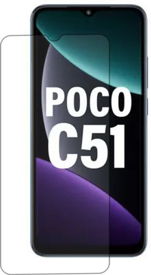 VAlight Tempered Glass Guard for POCO C51, poco c51(Pack of 1)