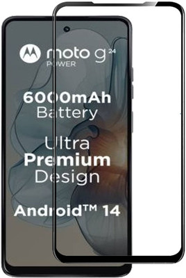 DSCASE Tempered Glass Guard for Motorola G24 Power, Moto G24 Power(Pack of 1)