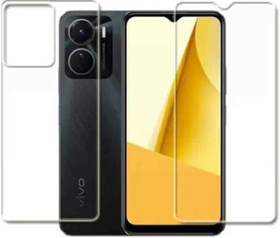 DOWRVIN Front and Back Tempered Glass for VIVO Y16 FRONT AND BACK TEMPERED GLASS(Pack of 2)