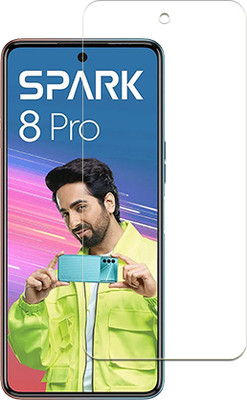 SOMTONE Tempered Glass Guard for Tecno Spark 8 Pro FRONT(Pack of 1)