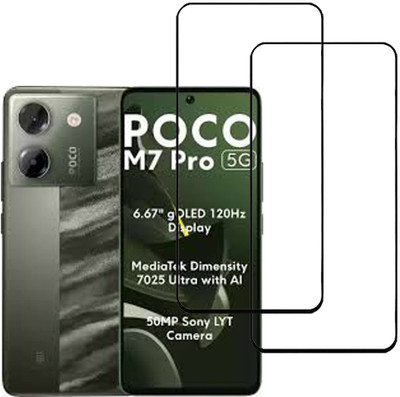 VAYUVAULT Tempered Glass Guard for POCO M7 Pro 5G(Pack of 2)