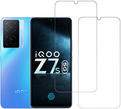 KARTRAY Tempered Glass Guard for iQOO Z7s 5G(Pack of 2)