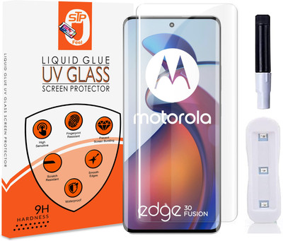 STP FEEL Tempered Glass Guard for Moto Edge 30 Fusion, Motorola Edge 40 , Moto Edge 40 Neo Premium Technology UV Glass With Installation Kit(Pack of 1)