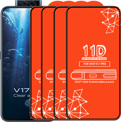 Qyist Tempered Glass Guard for Vivo V17 Pro(Pack of 4)