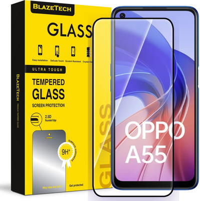 BlazeTech Tempered Glass Guard for Oppo A55(Pack of 1)