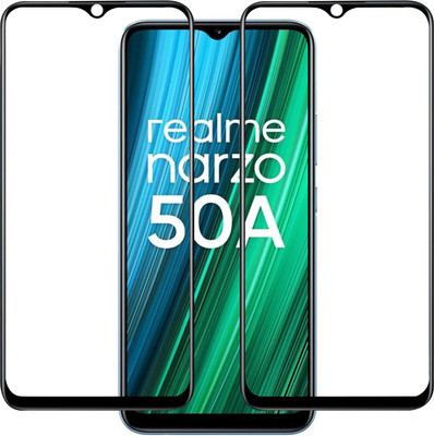 Qyist Tempered Glass Guard for Realme Narzo 50A(Pack of 2)