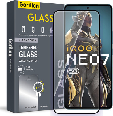 Gorilion Tempered Glass Guard for IQOO Neo 7 5G, IQOO Neo7 5G(Pack of 1)