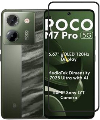 vmt stock Tempered Glass Guard for Poco M7 Pro 5G,Poco M7 Pro 5G(Pack of 1)