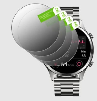 KHWABEEDA Tempered Glass Guard for NOISEFIT EVOLVE 5 SMART WATCH TEMPERED GLASS (PACK OF 4)(Pack of 4)