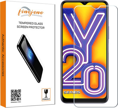 FINEJENE Tempered Glass Guard for Vivo Y20 A(Pack of 1)