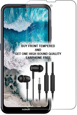 ARBAN Tempered Glass Guard for Nokia X100 FRONT TEMPERED GLASS BUY AND GET ONE HIGH SOUND QUALITY EARPHONE FREE(Pack of 1)