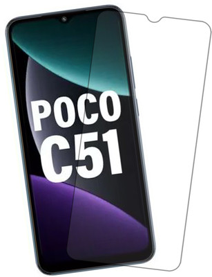 VAlight Tempered Glass Guard for POCO C51, poco c51(Pack of 1)