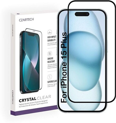 CZARTECH Tempered Glass Guard for APPLE Iphone 15 Plus(Pack of 1)