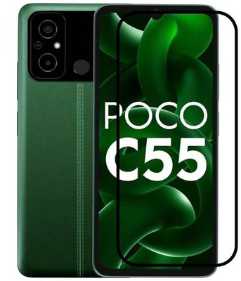Aaralhub Tempered Glass Guard for POCO C55(Pack of 1)