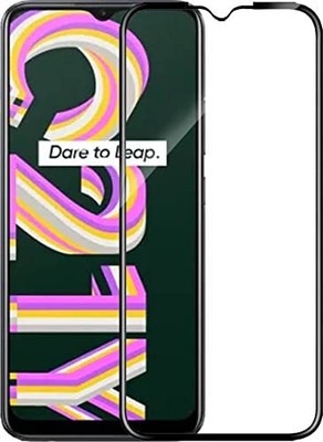 EITANSHA CREATION Edge To Edge Tempered Glass for Realme C21, Realme C21Y(Pack of 1)