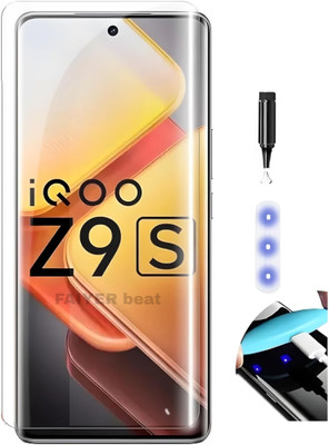 FAIYER BEAT Tempered Glass Guard for iqoo z9s curved edge to edge uv tempered glass(Pack of 1)