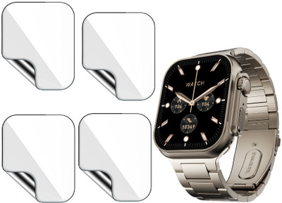MUTAALI Tempered Glass Guard for Fire-Boltt Dappe Smartwatch(Pack of 4)