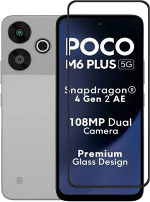 BRENZZ Tempered Glass Guard for POCO M6 Plus 5G(Pack of 1)