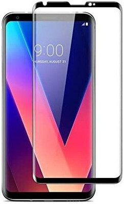MoreFit Edge To Edge Tempered Glass for LG V30 Plus ThinQ(Pack of 1)