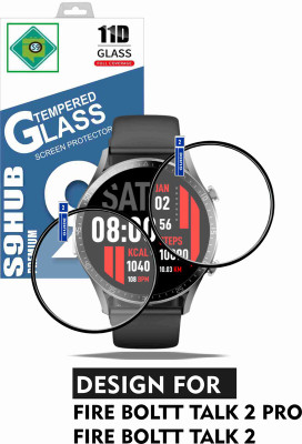 Dasiana Tempered Glass Guard for Fire Boltt Talk 2 Pro SmartWatch(Pack of 2)