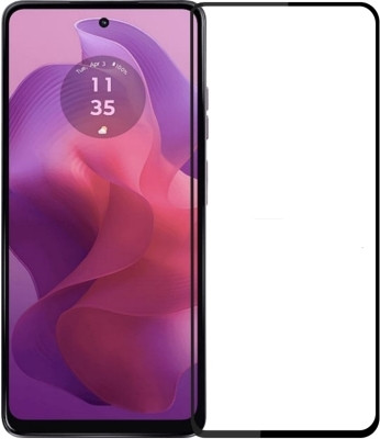 CLOYAAR Edge To Edge Tempered Glass for Motorola Moto G24 Anti Scratch Tempered Glass Screen Protector(Pack of 1)