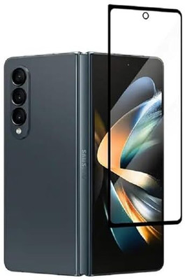 AACL Tempered Glass Guard for Advanced Hd+ Tempered Glass Screen Protector Designed For Samsung Galaxy Z Fold 2 5G -Edge To Edge Full Screen Coverage With Easy Installation Kit Black(Pack of 1)