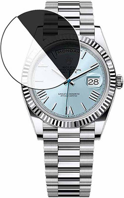 daffin Tempered Glass Guard for rolex day-date 40 in platinum(Pack of 1)