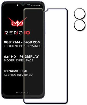 tombik Tempered Glass Guard for 92wa-itel Zeno 10-front,lens(Pack of 2)