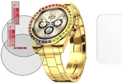 DOWRVIN Tempered Glass Guard for FIRE - BOLTT BLIZZARD ULTRA 1.28 SMART WATCH ( PACK OF 2)(Pack of 2)
