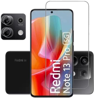 ISAAK Tempered Glass Guard for Redmi Note 13 Pro 5G Tempered Glass & Camera Lens Protector (Combo Pack)(Pack of 2)