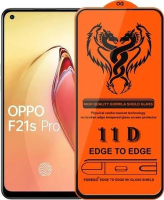 FlipSmartGuard Edge To Edge Tempered Glass for Oppo F21 Pro(Pack of 1)