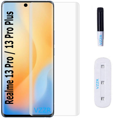 VZZR Tempered Glass Guard for Realme 13 Pro, Realme 13 Pro Plus - Advanced Borderless UV Tempered Glass(Pack of 1)