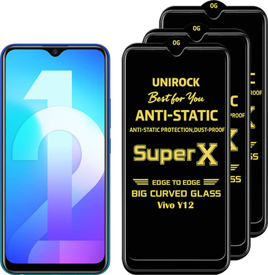 Digilett Tempered Glass Guard for Vivo Y12(Pack of 3)