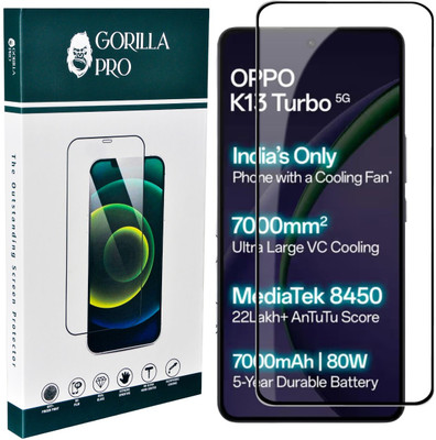 GORILLA PRO Tempered Glass Guard for OPPO K13 Turbo 5G, Oppo K13 Turbo(Pack of 1)