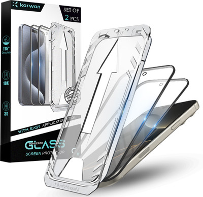KARWAN Tempered Glass Guard for Apple iPhone 16 Pro(Pack of 1)