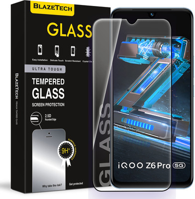 BlazeTech Tempered Glass Guard for IQOO Z6 Pro 5G(Pack of 1)