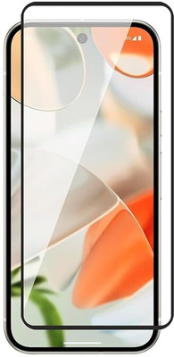 AACL Tempered Glass Guard for Advanced Hd+ Tempered Glass Screen Protector Designed For Google Pixel 9 5G / Google Pixel 9 Pro 5G -Edge To Edge Full Screen Coverage With Easy Installation Kit Black(Pack of 1)