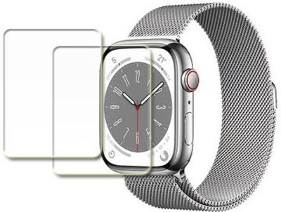 MUTAALI Tempered Glass Guard for Apple Watch Series 8 SMARTWATCH(Pack of 2)