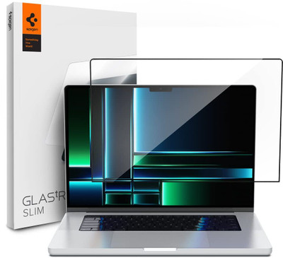 Spigen Tempered Glass Guard for MacBook Pro 14 inch (M4 / M4 Pro / M4 Pro Max / M3 series / M2 series / M1 series)(Pack of 1)