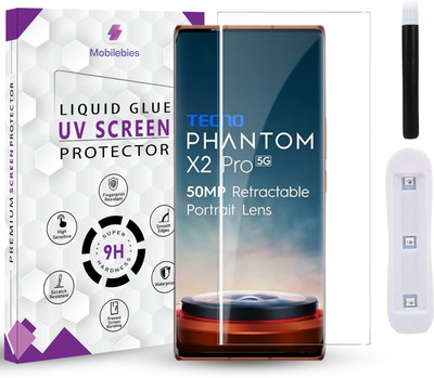 Mobilebies Tempered Glass Guard for Tecno Phantom X2 / X2 Pro Premium HD+ UV Glass Screen Protector(Pack of 1)