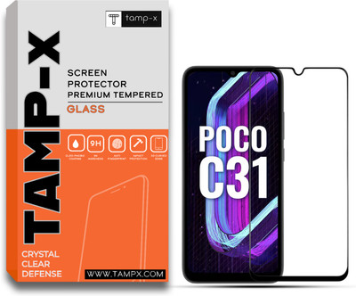 TAMP-X Tempered Glass Guard for Poco C31(Pack of 1)