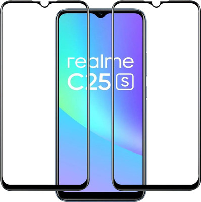 Qyist Tempered Glass Guard for Realme C25S(Pack of 2)