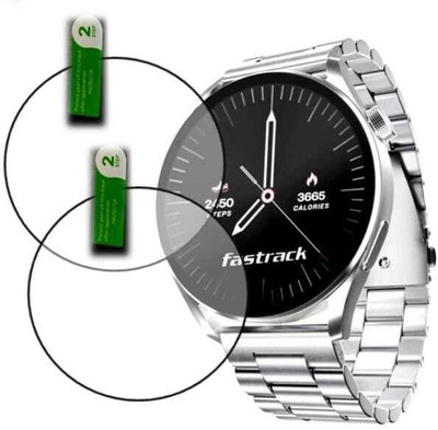ZIDZEE Tempered Glass Guard for FASTRACK DEZIRE FX1 SMART WATCH SCREEN GUARD (P-2)(Pack of 2)