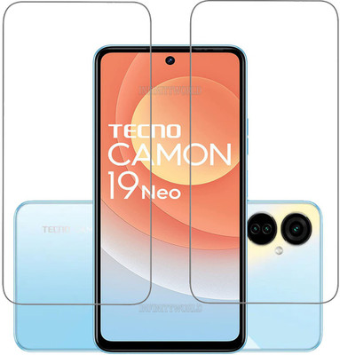 INFINITYWORLD Tempered Glass Guard for Tecno Camon 19 Neo(Pack of 2)